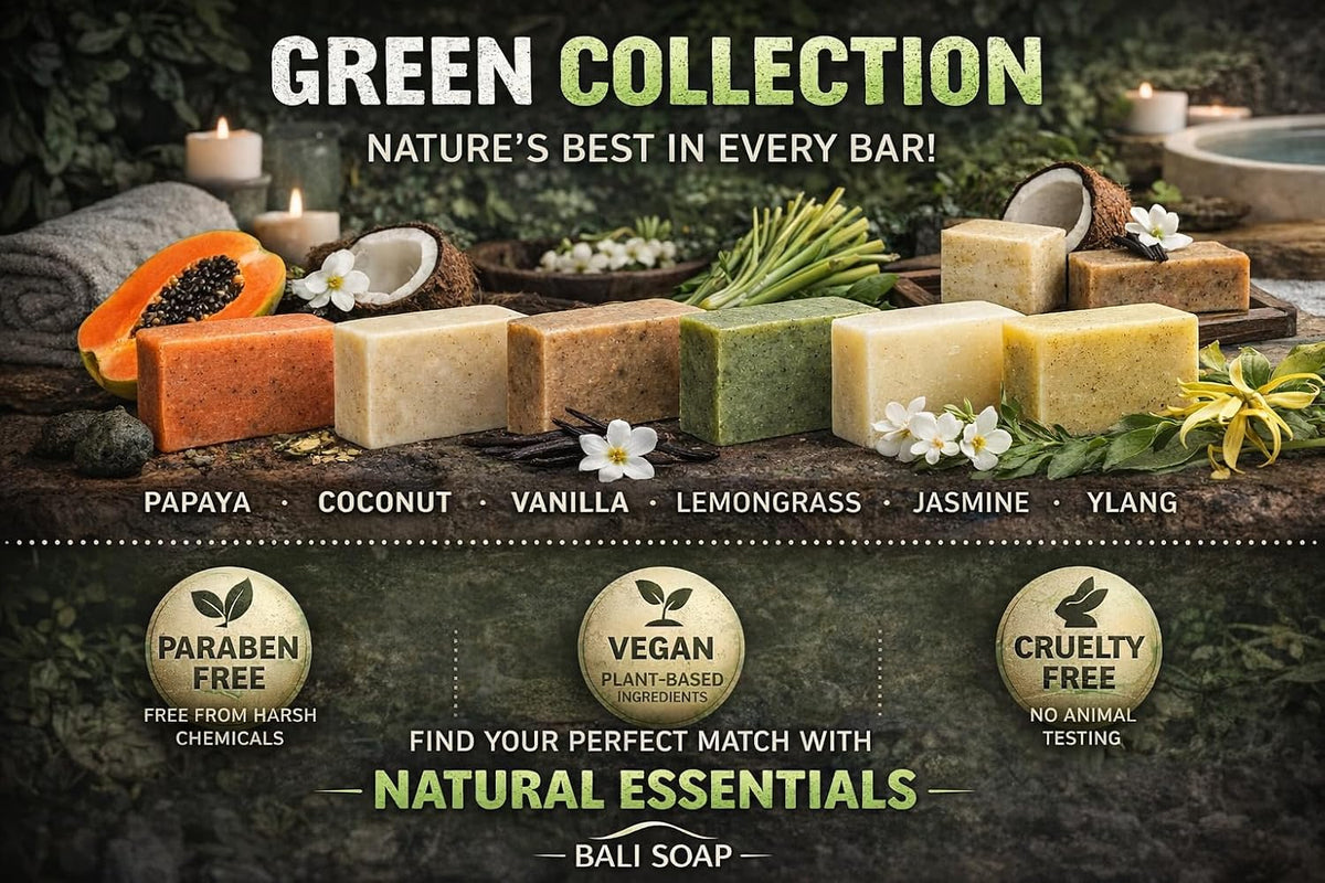 Bali Soap Natural Bar Gift Set 6 Pack Vegan Handmade Face Body Soap 3.5 Oz - Closeoutconnect