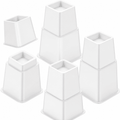 Adjustable Bed & Furniture Risers Set of 4, Stackable Heavy Duty - Closeoutconnect
