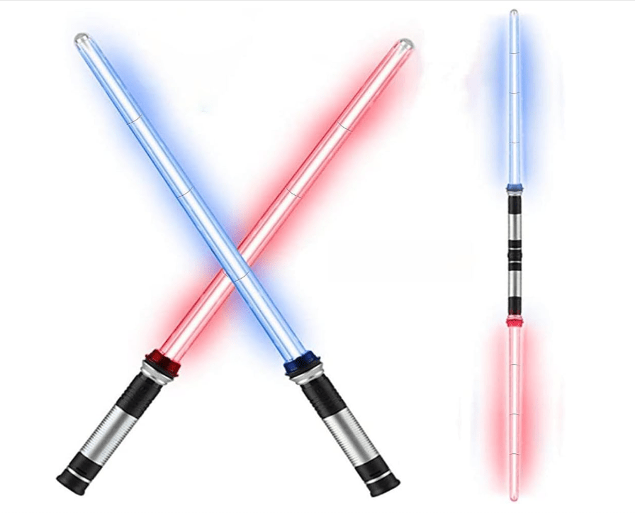 2-Pack LED Light Up Toy Swords with Motion Sound Effects - product image 3